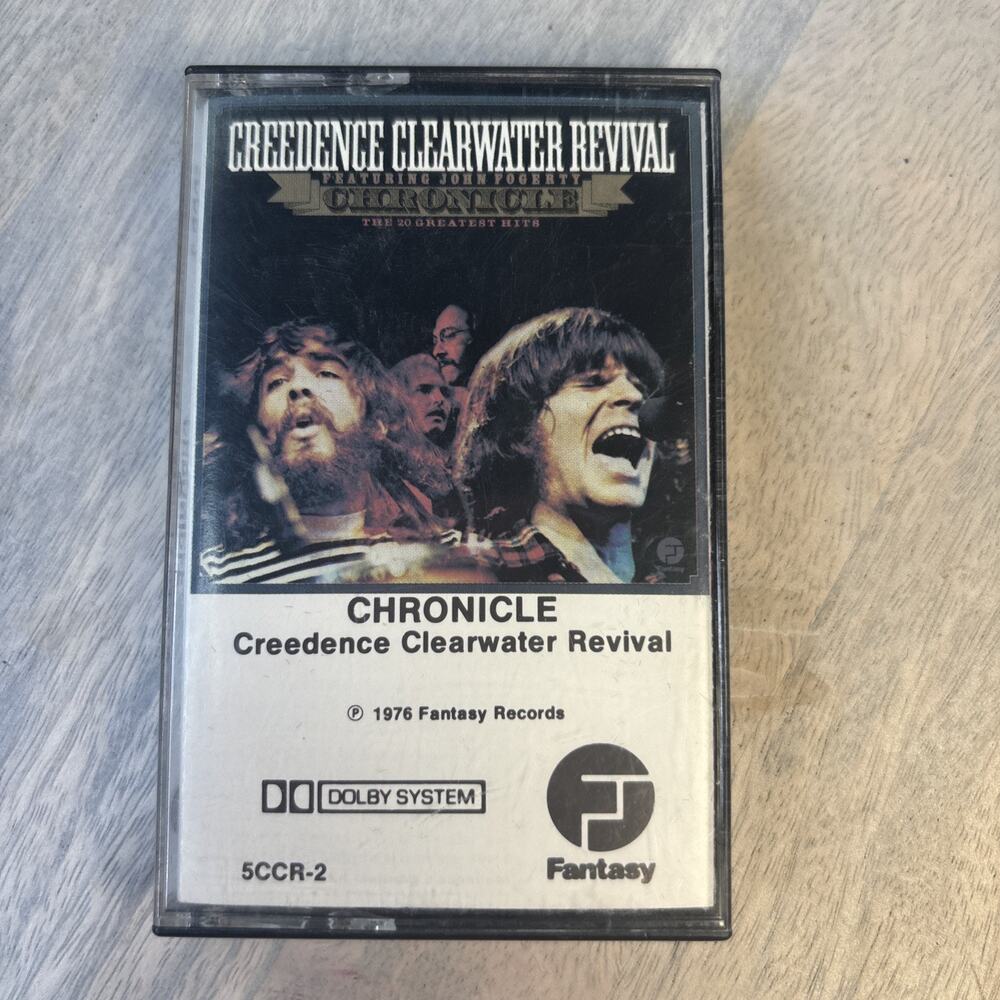 Creedence Clearwater Revival Chronicle Cassette Tape CCR Greatest Hits Fantasy
